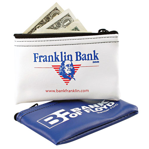 Bank BagsN21BT, TexOLeather Vinyl Coin Bag,