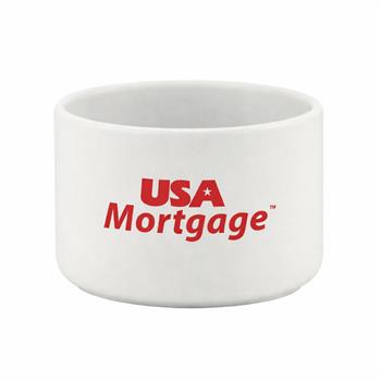 CM120W - 2oz White Ceramic Container