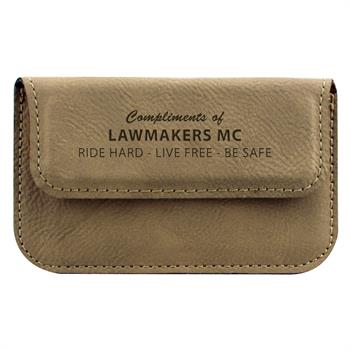 LSBCH42 - Leatherette Soft Business Card Holder