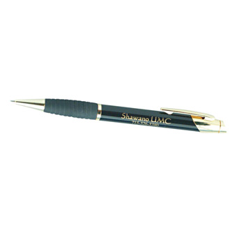 M1000 - Gripper Ballpoint Pen - Gold Accented