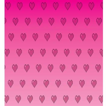 Pink 8-Bit Hearts