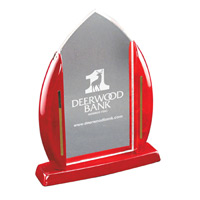 Rosewood Cathedral Acrylic Award - Arch
