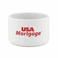 2oz White Ceramic Container