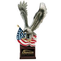 Landing-Eagle-with-US-Flag-on-Resin-Base