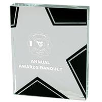Glass Star Award - w5"x6-1/4"
