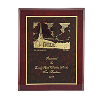 High Gloss Mahogany Plaque